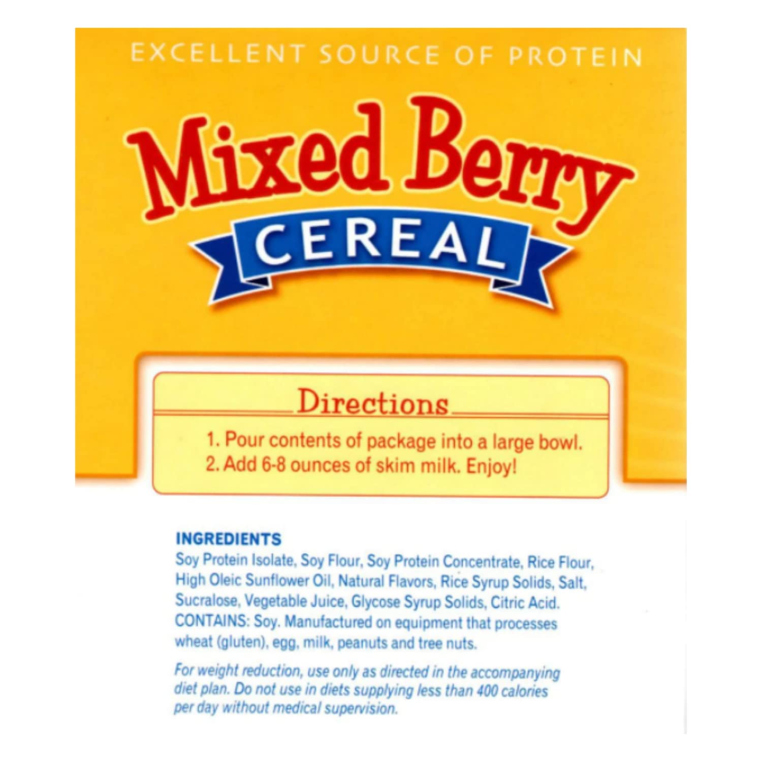 FITWISE - High Protein Cereal, 15g Protein, Low Sugar, Ideal Protein Compatible, 7 Servings Per Box (Mixed Berry)