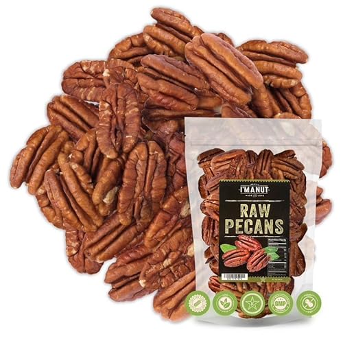 Premium Raw Pecan Halves 16oz (1 lb) | American-Grown, Non-GMO | Batch Tested Gluten & Peanut Free | No PPO or Preservatives | Rich Flavor