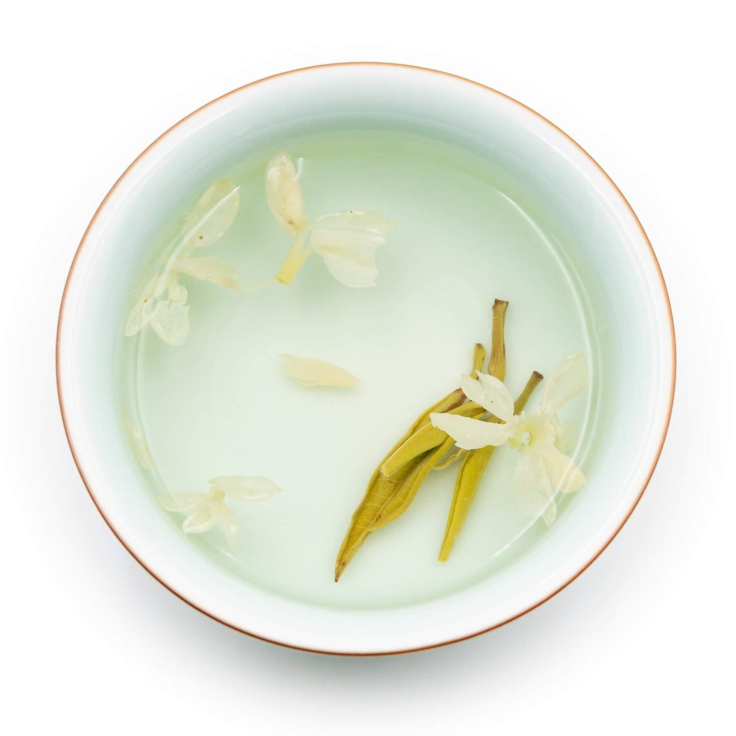 Oriarm 2026 Bi Tan Piao Xue Jasmine Tea Loose Leaf - Chinese Mao Feng Green Tea with Jasmine Flowers - Yuqian 1st Grade 225g Ziplock Resealable Bag
