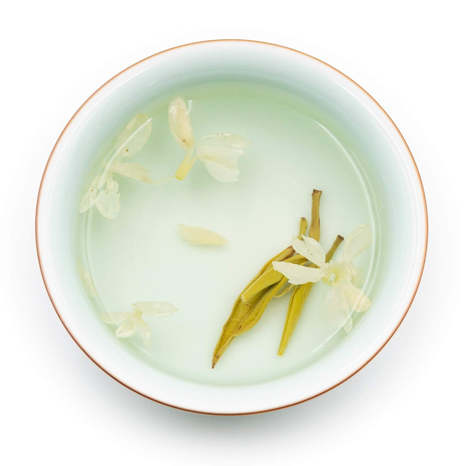 Oriarm 2026 Bi Tan Piao Xue Jasmine Tea Loose Leaf - Chinese Mao Feng Green Tea with Jasmine Flowers - Yuqian 1st Grade 225g Ziplock Resealable Bag