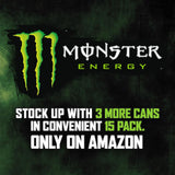 Monster Energy Drink, Green, Original, 16 Ounce (Pack of 15)