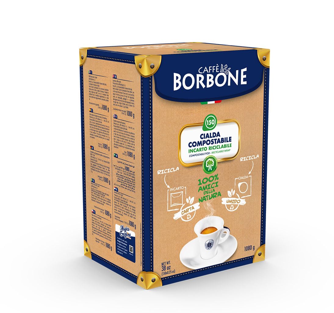 Caffe Borbone ESE Espresso Coffee Pods - Miscela Rossa (Red) - 150 Count