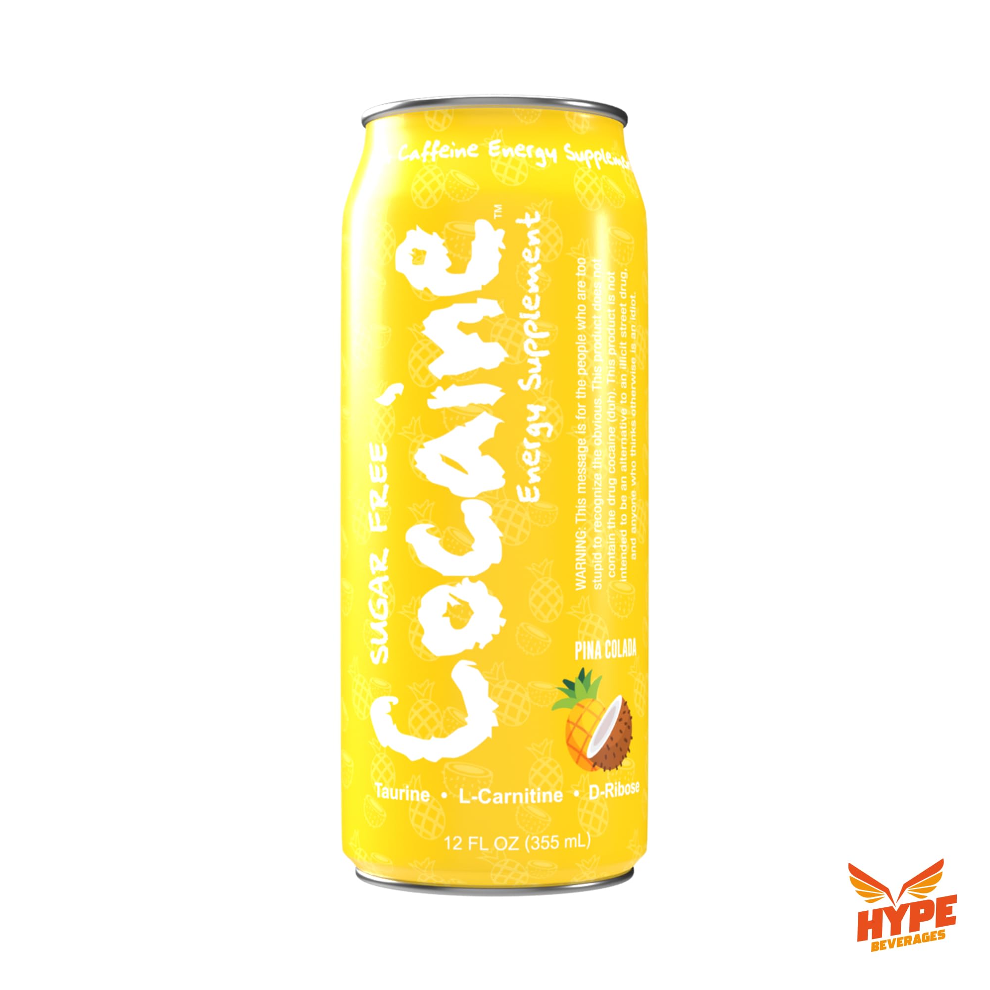Hype Beverages Official Pre Workout Energy Drink - Sugar Free, Healthy 280mg Caffeine Boost, L-Carnitine, Taurine, Vitamins C, B6, B12, Antioxidants