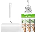 VEVOR Sticky Lint Roller, 3 Pack Large Pet Hair Rollers Remover Set, 270 Sheets Extra Sticky Lint Roller with Upgraded Handle, Portable Cat and Dog