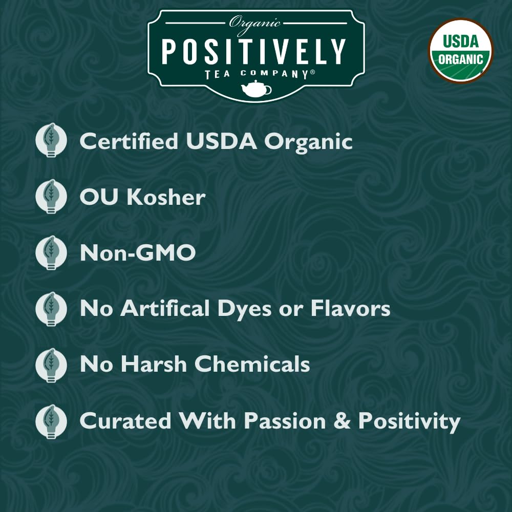Organic Positively Tea Company, Very Berry Citrus, Herbal Tea, Loose Leaf, 16 Ounce