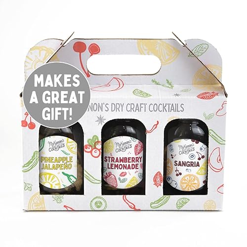 McKinnon’s Dry Craft Cocktails Vodka Trio | Dehydrated Fruits and Herbs | DIY Mixology | Alcohol Infusion Kit | Spirits Recipe | Dry Mix | Mason Jar