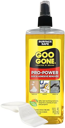 Goo Gone Spray Pro-Power Adhesive Remover with Scraper, Professional Strength, Easily Removes Wood Glue, Grease, Tar, Stickers, Goos, Wet Paint
