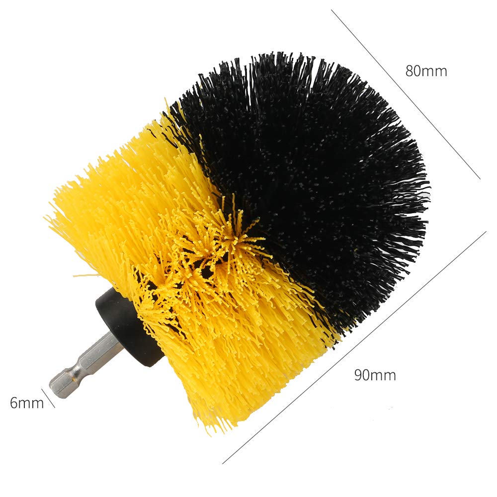 Chambridge 3 Pack Drill Brush Power Scrubber Cleaning Brush Set All Purpose Drill Scrub Brushes Kit for Grout, Floor, Tub, Shower, Tile, Bathroom