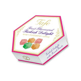 Tafe Traditional Turkish Delight - Mixed Fruit Flavored Lokum (Rose, Tangerine, Apple) - Premium Hexagonal Gift Box - Authentic Soft Candy Assortment