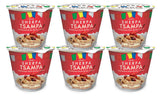 Peak Sherpa Tsampa Cereal Cup, Cherry Almond Cranberry Flavor, 6 Cereal Cups, Ready to Eat, Certified Organic, Sprouted & Roasted Whole Grain Barley