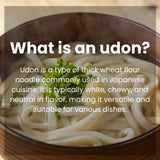 Unha’s Japanese Sanuki Fresh Udon Noodles, Jumbo Chewy Noodles, No Soup Included, Quick and Easy, 22 oz (200g × 3 Packs) Pack of 1
