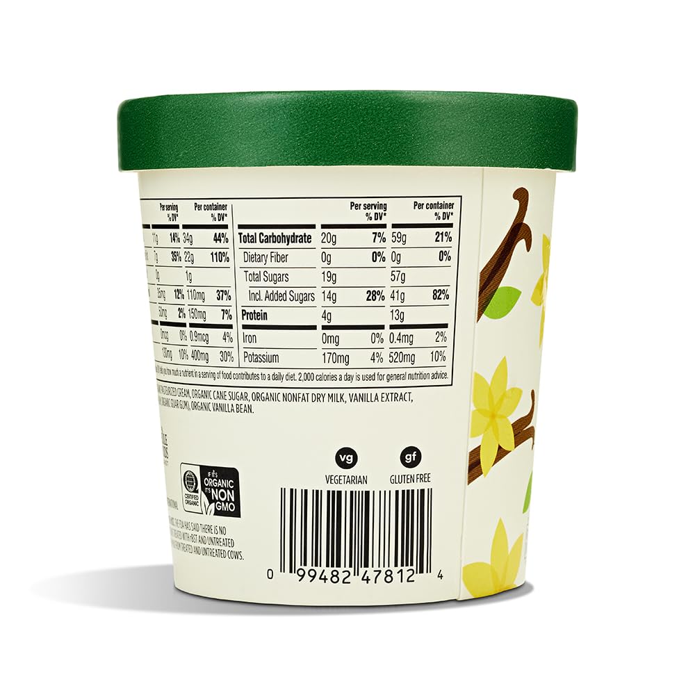 365 by Whole Foods Market, Organic Vanilla Bean Ice Cream, 1 pint