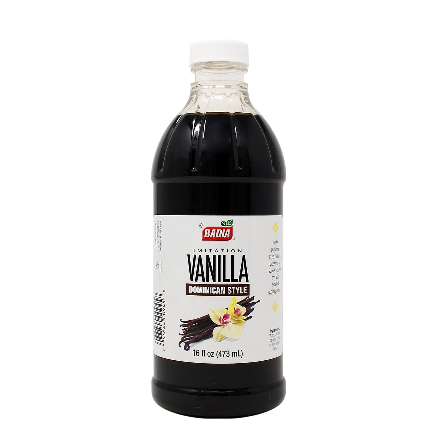 Badia Vanilla Extract Imitation Dominican Style, 16 oz - Rich Vanilla Flavor for Baking, Desserts & Beverages