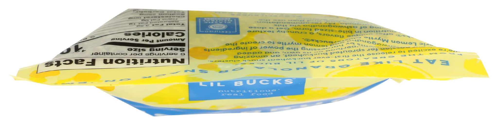 Lil Bucks, Buckwheat Clusterbucks Turmeric Lemon Organic, 6 Ounce