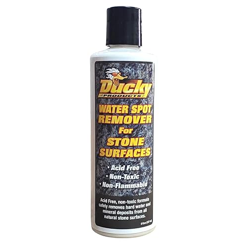 DUCKY PRODUCTS Water Spot Remover for Stone Surfaces: Cleaner for Natural Stone, Granite & Plumbing Fixtures, 8 oz