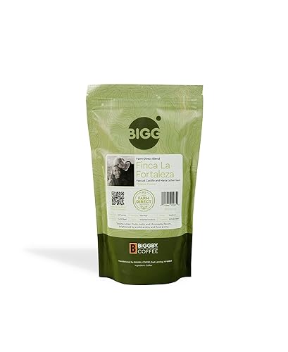BIGGBY® La Fortaleza Whole Bean Coffee,100% Farm-Direct, 8oz Bag, Medium Roasted