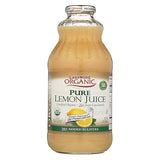 Lakewood PURE Organic Lemon Juice, (NOT from Concentrate), Buy TWELVE Bottles and SAVE More, Each Glass Bottle is 32 Ounces (Pack of 12)
