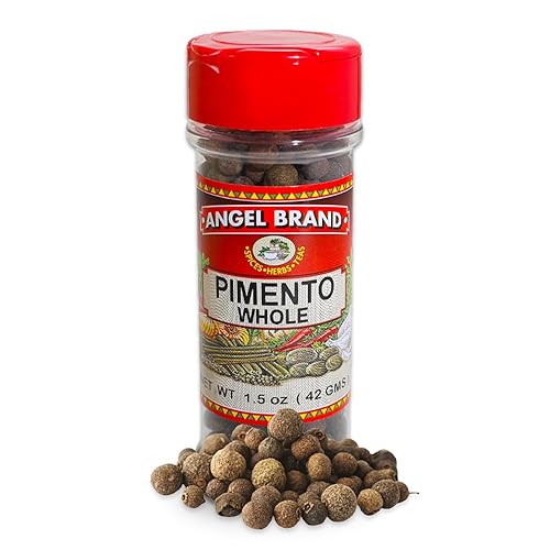 Angel Brand Allspice Pimento Seed Whole 1.5 oz Bottle - Warm & Aromatic Essence of Whole Pimento Jamaican with Unique Blend for Sweet & Savory Dishes