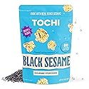 Tochi Gourmet Popcorn Snacks - Black Sesame Flavor - Using Large Popcorn Kernels, Popcorn balls, Gluten Free, Non GMO Corn, All natural, Healthy Pop