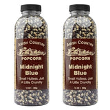 Amish Country Popcorn | 2-14 oz Bottles | Midnight Blue Popcorn Kernels | Old Fashioned, Non-GMO and Gluten Free (2-14 oz Bottles)