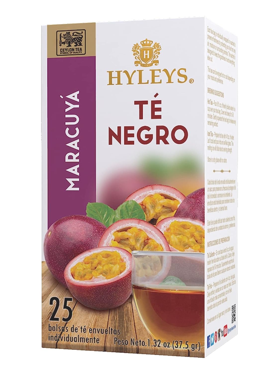 HYLEYS Tea Passion Fruit With Black Tea