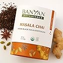 Banyan Botanicals Masala Chai - Organic Tea with Assam Black Tea, L-Theanine & Adaptogenic Herbs - Vegan, Loose Leaf, Fair Trade - 3 oz, 42 Servings