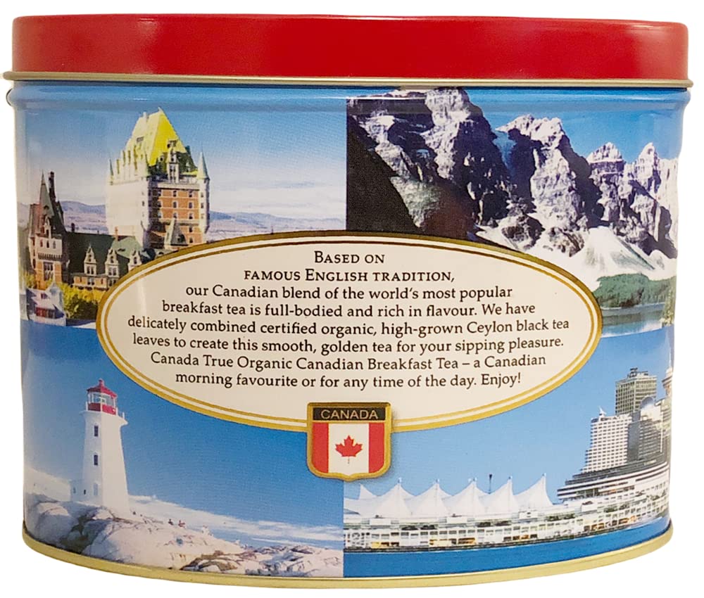 CANADA TRUE premium Ceylon Black Tea -25 Tea Bags 50g Can Package (Organic Canadian Breakfast Tea)