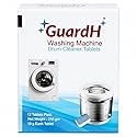 GuardH Washing Machine Drum Cleaner Tablets 12 Count 216g Deep Cleaning and Descaling Tablets for HE and Standard Washers Removes Residue Odor