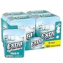 EXTRA Gum Refreshers Polar Ice Bulk Chewing Gum - Sugar-Free, 40 Piece Realable Bottle Pack of 4