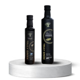 TRULY GREEK Flavors of Greece Gift Box - Premium 0.2 Athenolia Single Varietal Extra Virgin Olive Oil & Honey Balsamic Vinegar, Cold Press Greek Olive