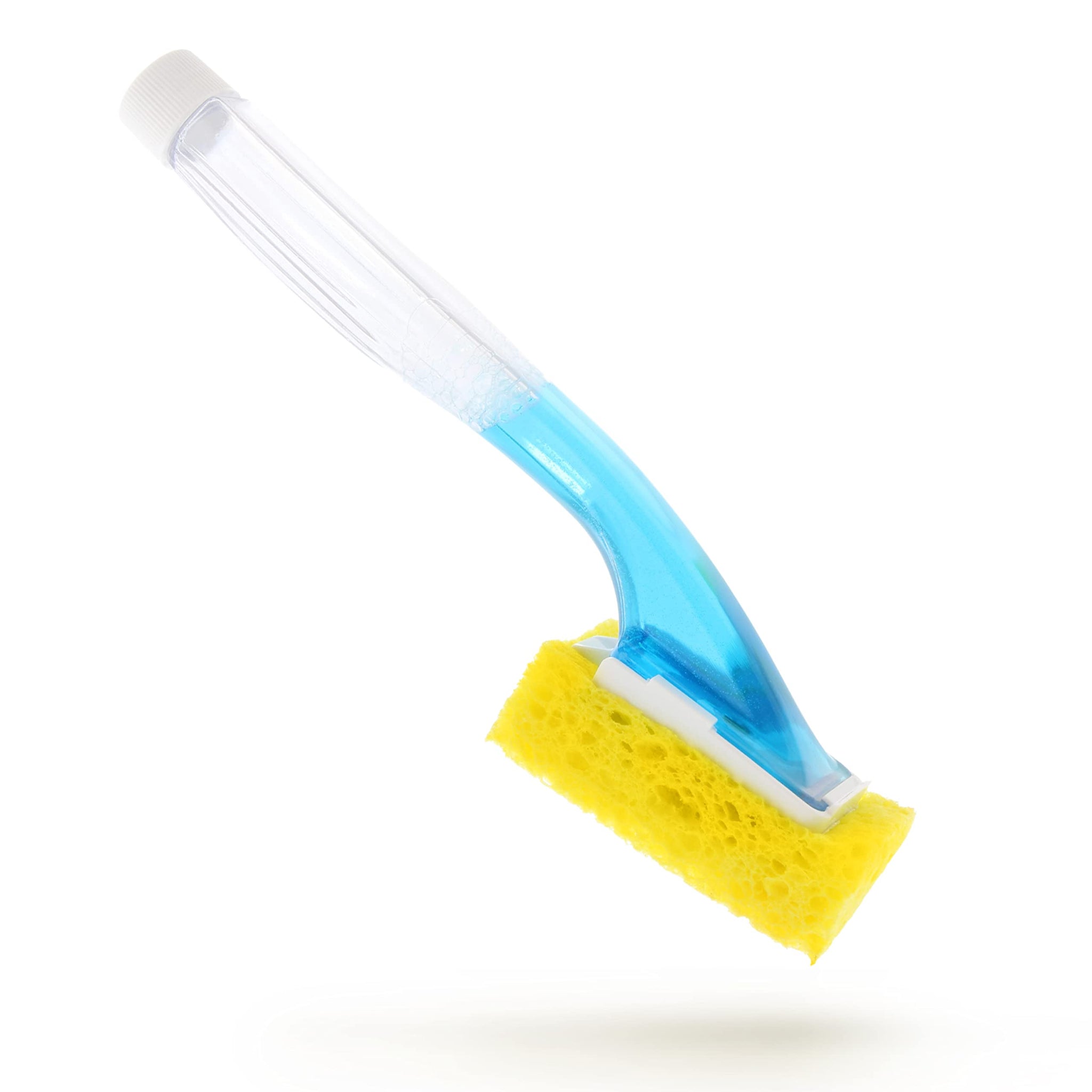 Arrow Dish Sponge w/Soap Dispenser Handle - Fillable Dish Wand for Quick, Convenient Cleaning - Easy to Refill - Built-In Scrubber for Dishes & Pans