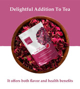 Dried Rose Petals 30g by Hebhac Herbs Red Rose Flower Petals for Tea, Gulkand, Cooking, Baking and for Beauty Product Grown in India (1.05 oz)