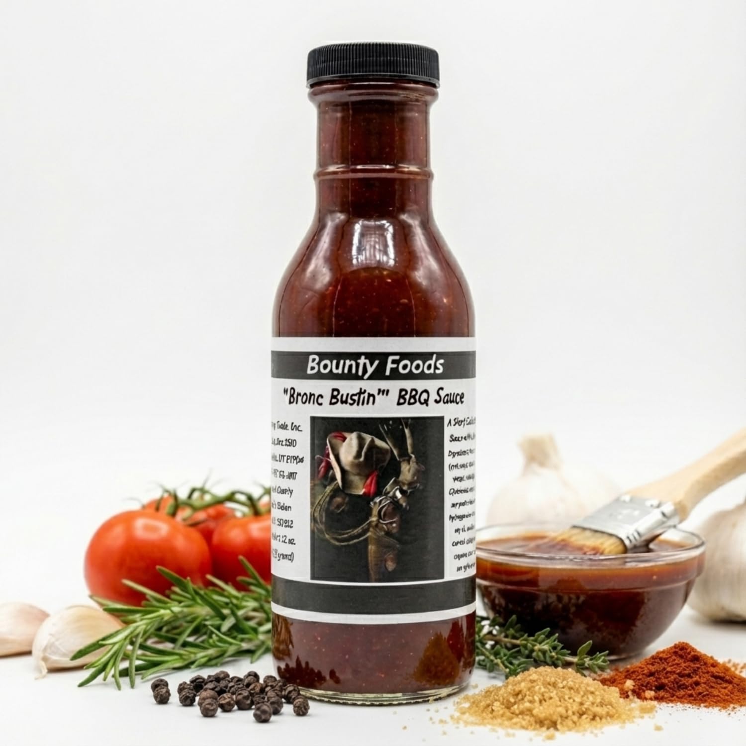 Original Montana BBQ Sauce Western - Gourmet Barberque 12 oz Bronc Bustin' - Bounty Foods - Brings out Natural Flavors of Meat - Pork - Chicken