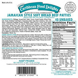 Jamaican Style Patties, Unbaked (Meatloaf, 40 patties in 1 Case)