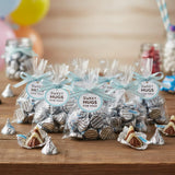 Hugs Bulk Candy 200 Pieces - Bulk Kisses Hugs Candy Individually Wrapped in Silver Foils - Milk Chocolate Candy for Party Favors, Wedding Favors