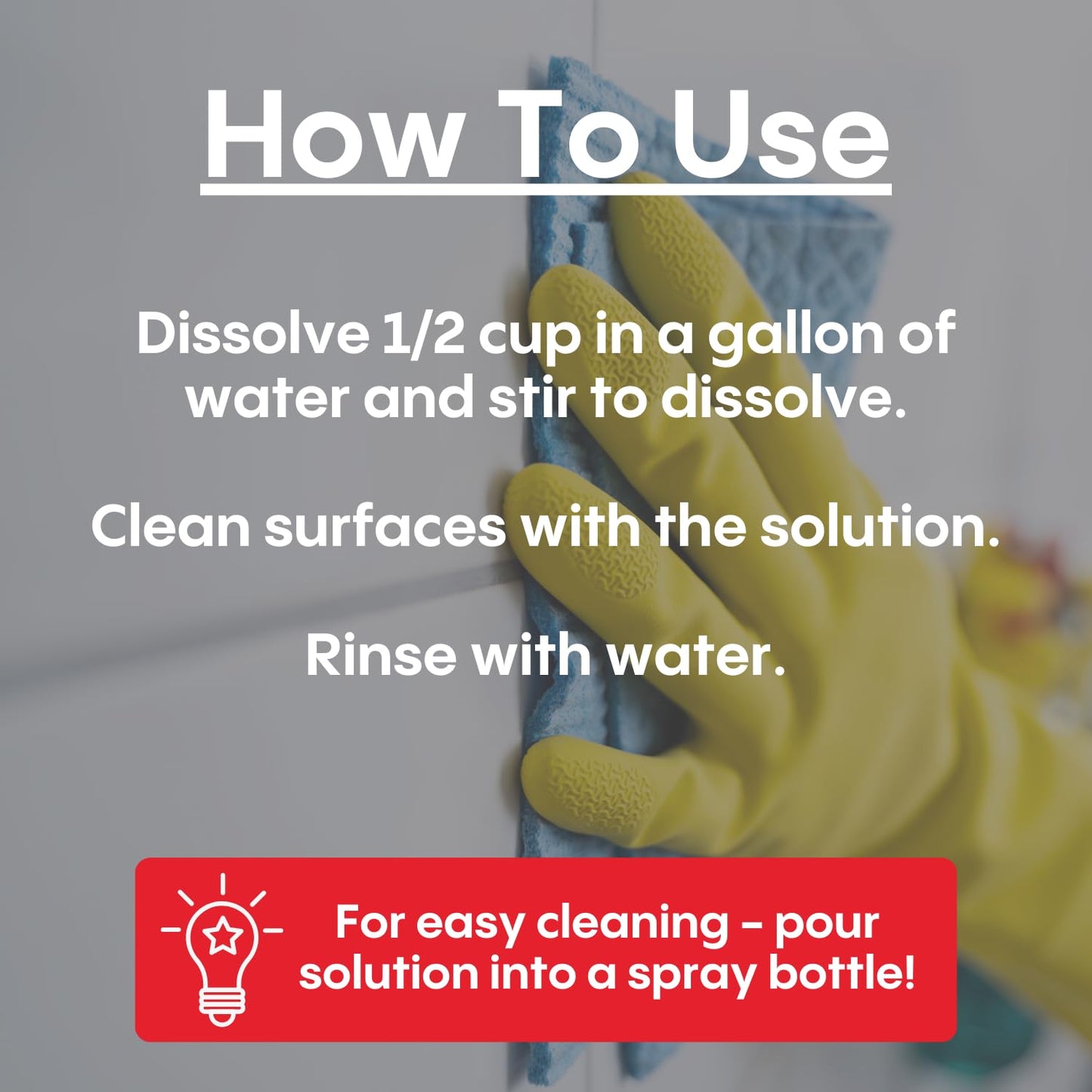 B-BRITE TSP Cleaner - Wall Cleaner for Painting - Powder Cleaner for Kitchen, Walls, Floors and Automotive, 1LB of Powder Cleaning Solution