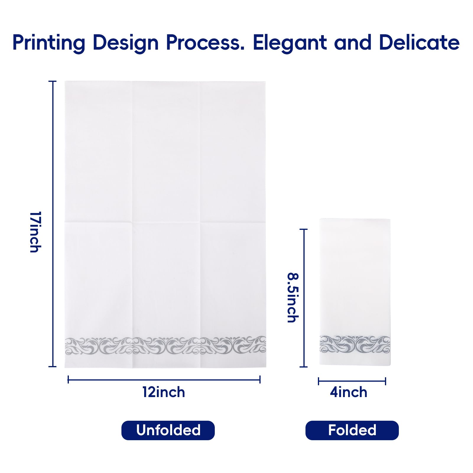 200 Disposable Hand Towels Soft and Absorbent Linen Feel Dinner Napkin Durable Decorative Bathroom Hand Napkins Good for Kitchen, Parties, Weddings