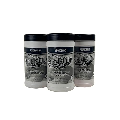 SteelShine Stainless Steel Wipes - Dual-Sided Cleaning Wipes for Metal Surfaces | Remove Smudges, Rust, and Oxidation | Polish and Protect Stainless