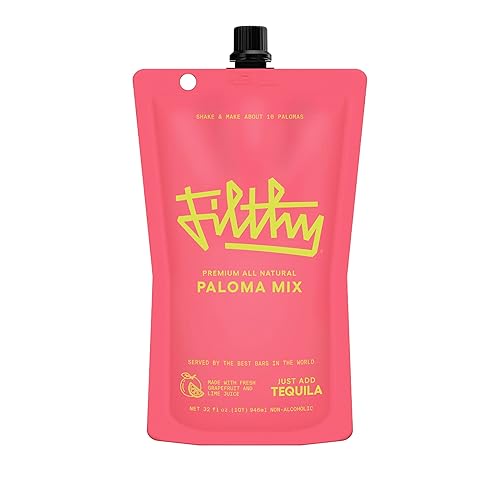 Filthy Paloma Mix, Premium Cocktail Mixer, All-Natural, Non-GMO, Vegan & Gluten-Free, Made with Fresh Ruby Red Texas Grapefruit & Florida Lime Juice