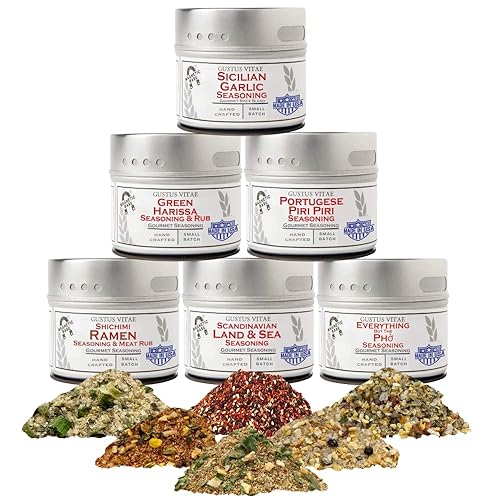 Global Foodie Favorites | Gourmet Seasoning and Rub Collection | Non GMO | All Natural | Small Batch | Artisan Spice Blends | Gourmet Gift | Made in