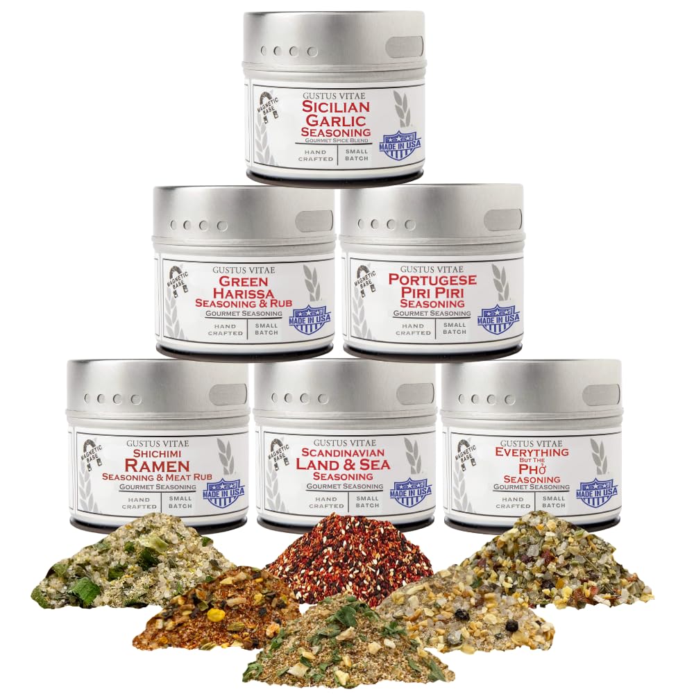 Global Foodie Favorites | Gourmet Seasoning and Rub Collection | Non GMO | All Natural | Small Batch | Artisan Spice Blends | Gourmet Gift | Made in