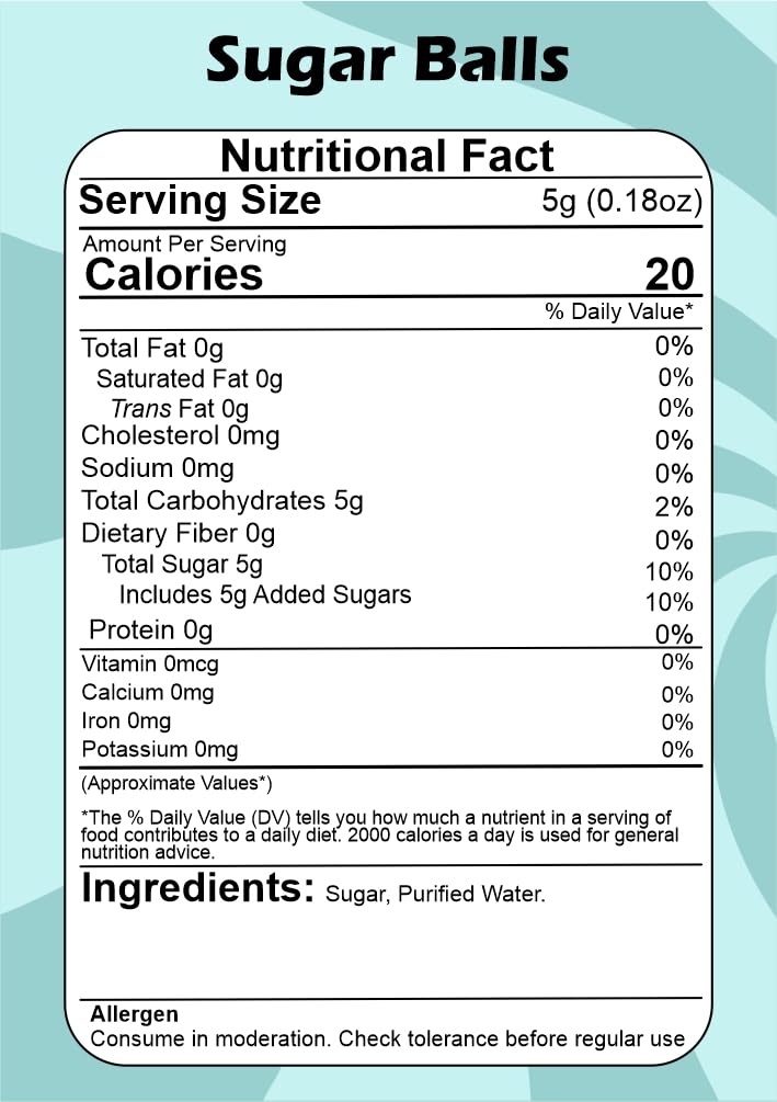SMIBZE Natural Sugar Balls 100 GM (Pack of 1) SMIBZE
