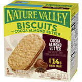 Nature Valley Biscuits With Cocoa Almond Butter 5 Count Box (PACK OF 3)