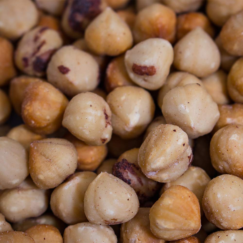 1 LB | Holmquist Hazelnuts Dry Roasted Hazelnuts | Sea Salt | Skins Mostly Removed | HEART HEALTHY | NON-GMO, GLUTEN FREE, KOSHER, RESEALABLE