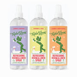 Rebel Green Refreshing Room & Linen Spray Variety Pack of 3 - Plant-Based Essential Oil Air Freshener - Lavender Grapefruit, Peppermint Lemon
