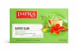 Impra Super Slim Herbal Infusion - 20 Enveloped Tea Bags - Hibiscus & Spices with Ginger, Cinnamon & Lemongrass - 0.91oz (26g)