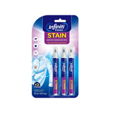 Infiniti Clean Stain Removal Pen (3 Pack) - 27ml (0.91 fl.oz) Each, Instant Fabric Stain Remover for Clothes, Portable Stain Eraser for Coffee, Wine