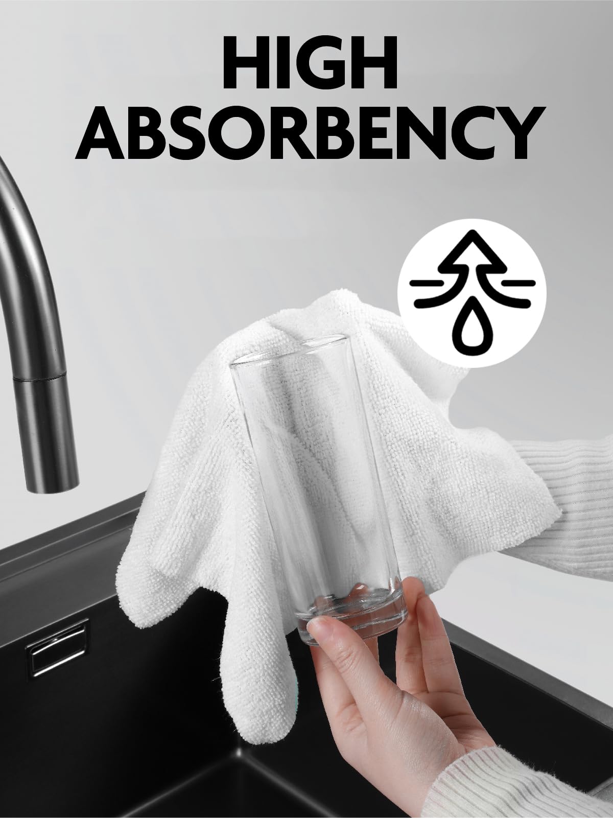 Fantasticlean Microfiber Cleaning Cloth Roll -75 Pack, Tear Away Microfiber Towels, 12" x 12", Reusable, Washable, Scratch Free, Ultra Absorbent