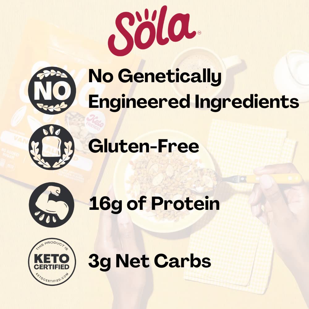 SOLA Vanilla Almond Granola, 11 Ounce