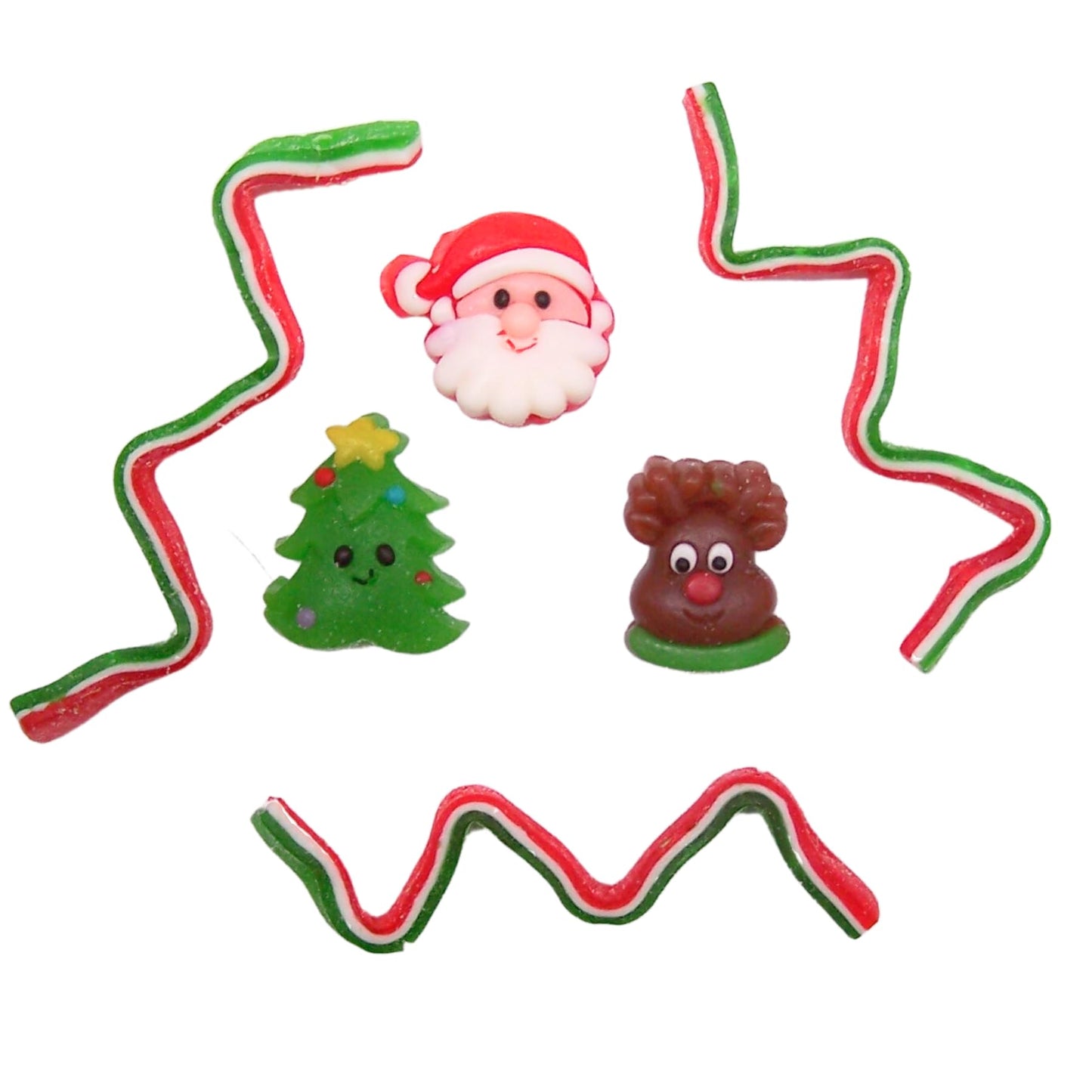 Christmas Character Sour Gummy Lollipops, 3 Pack, Assorted Designs, Perfect Stocking Stuffer, 1.23 Ounces